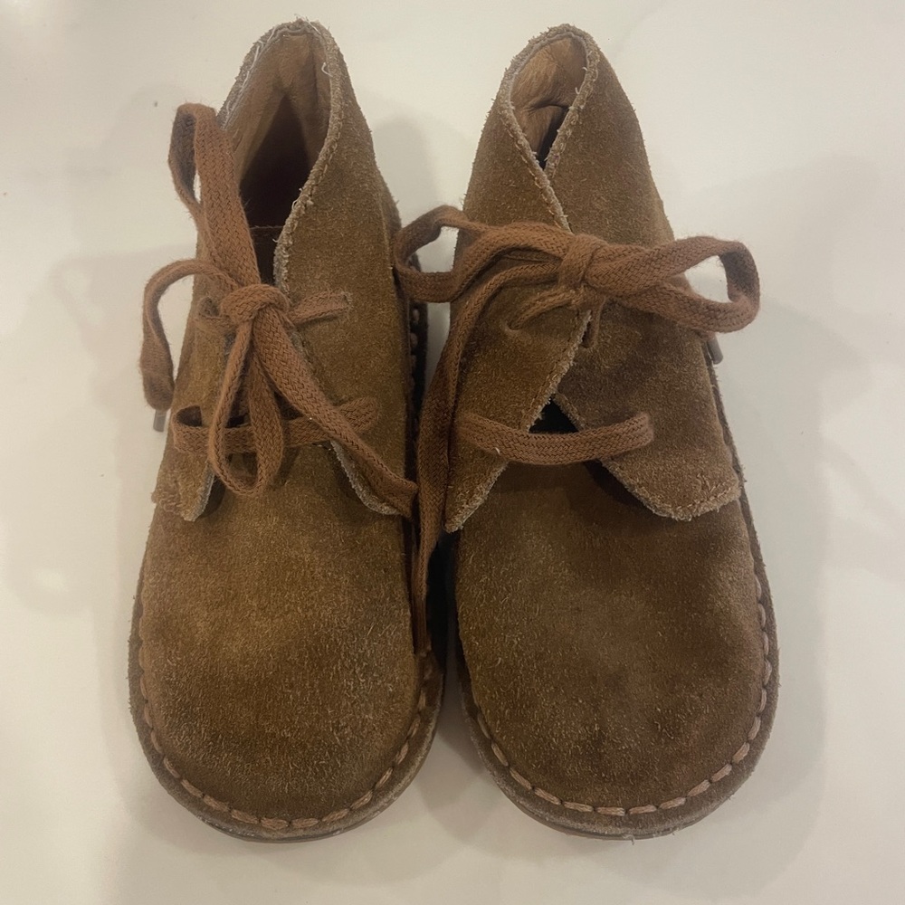 Polo Brown Suede Lace Up Chukka booties